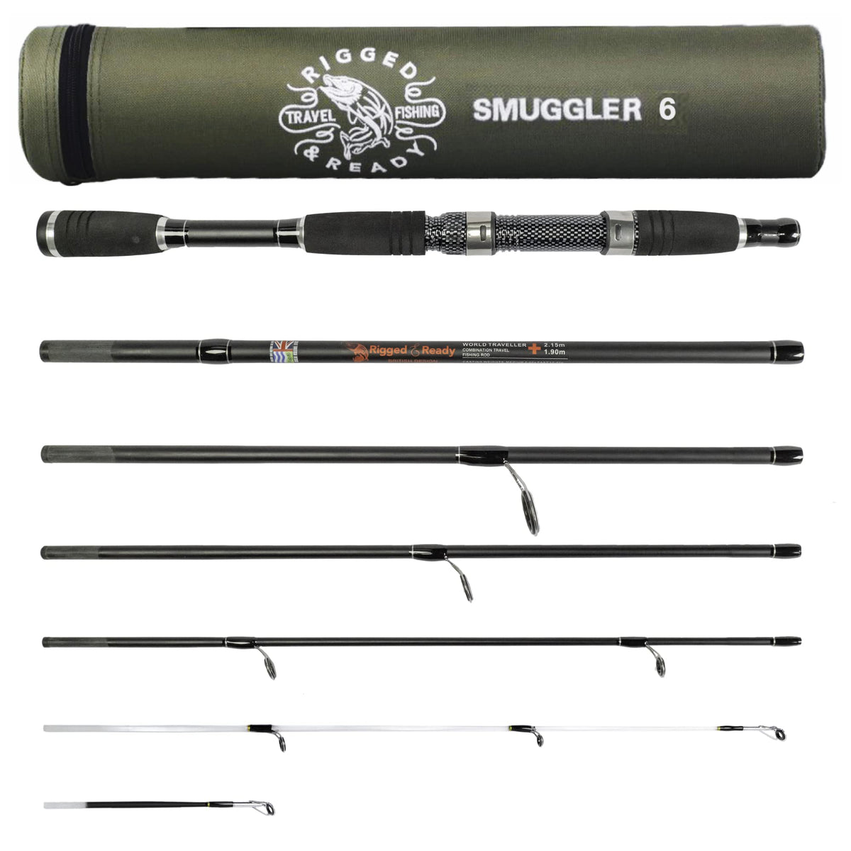 Rigged and Ready Smuggler 6 travel fishing rod with case