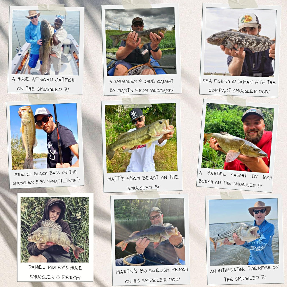 Rigged & Ready Smuggler 6 ceramic guides improve line flow and accuracy