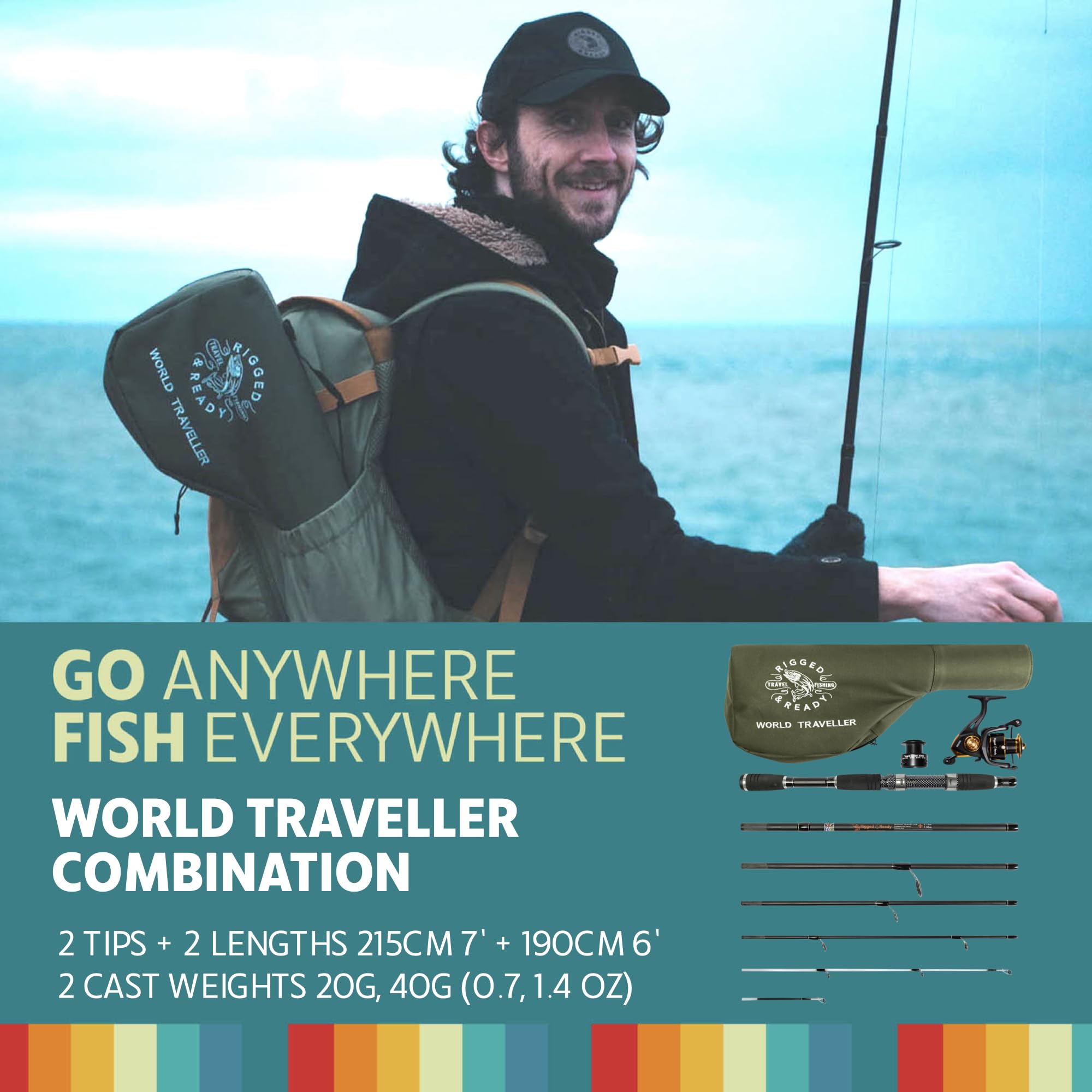 Rigged & Ready World Traveller spools enable quick line changes for travel anglers.