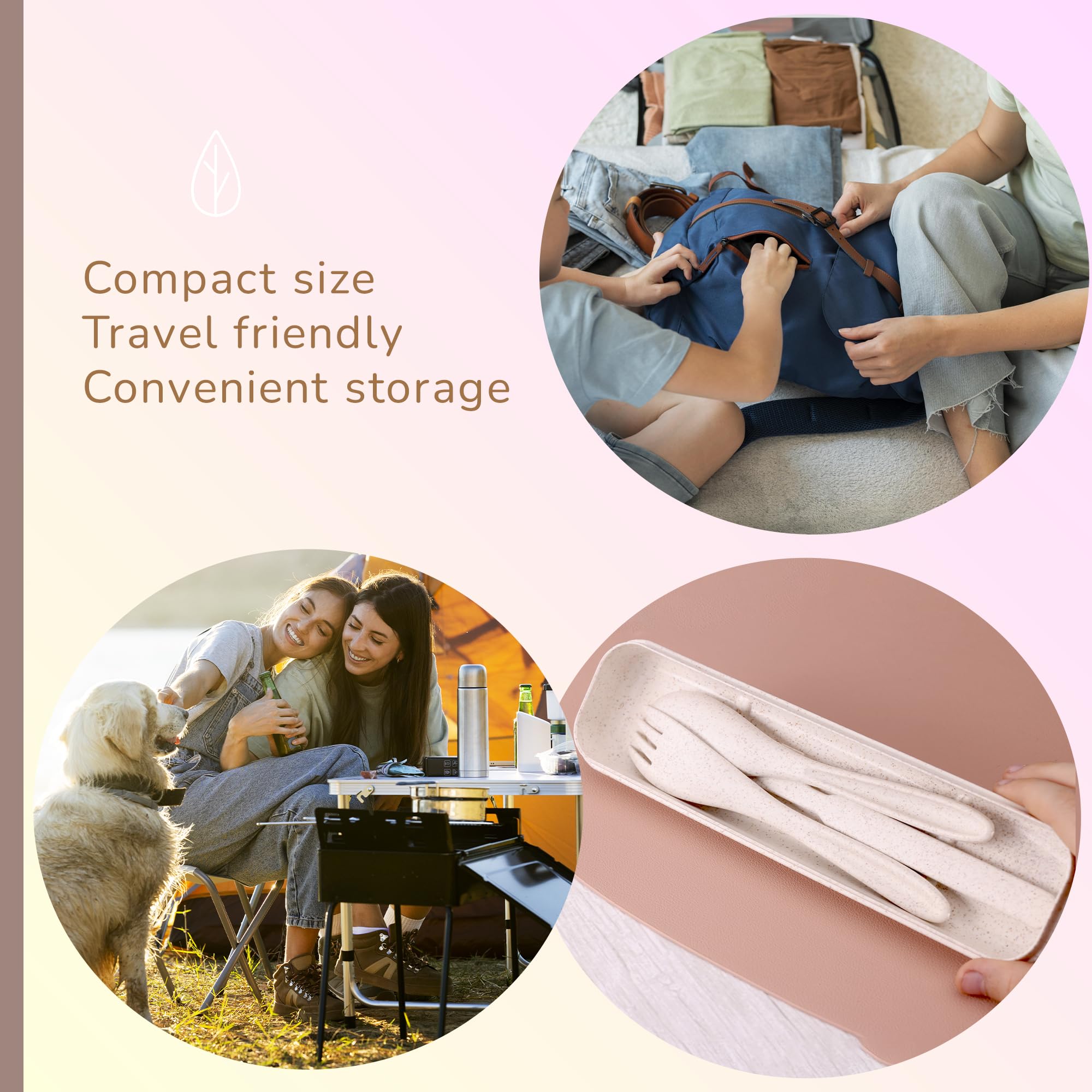Rightitem camping and picnic use with color variants shows versatile all-in-one utensils