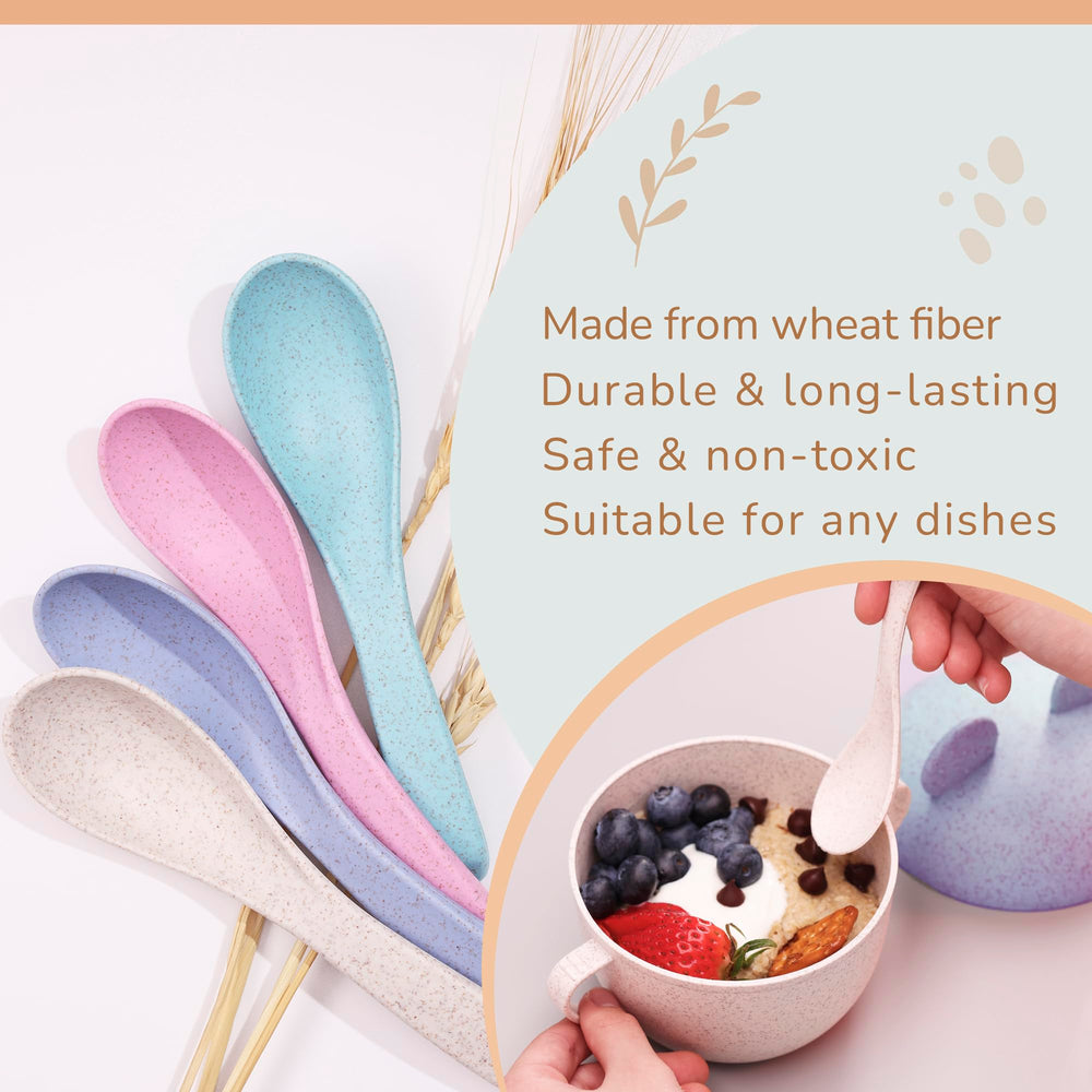 Rightitem spoons in case, perfect for camping and school lunches
