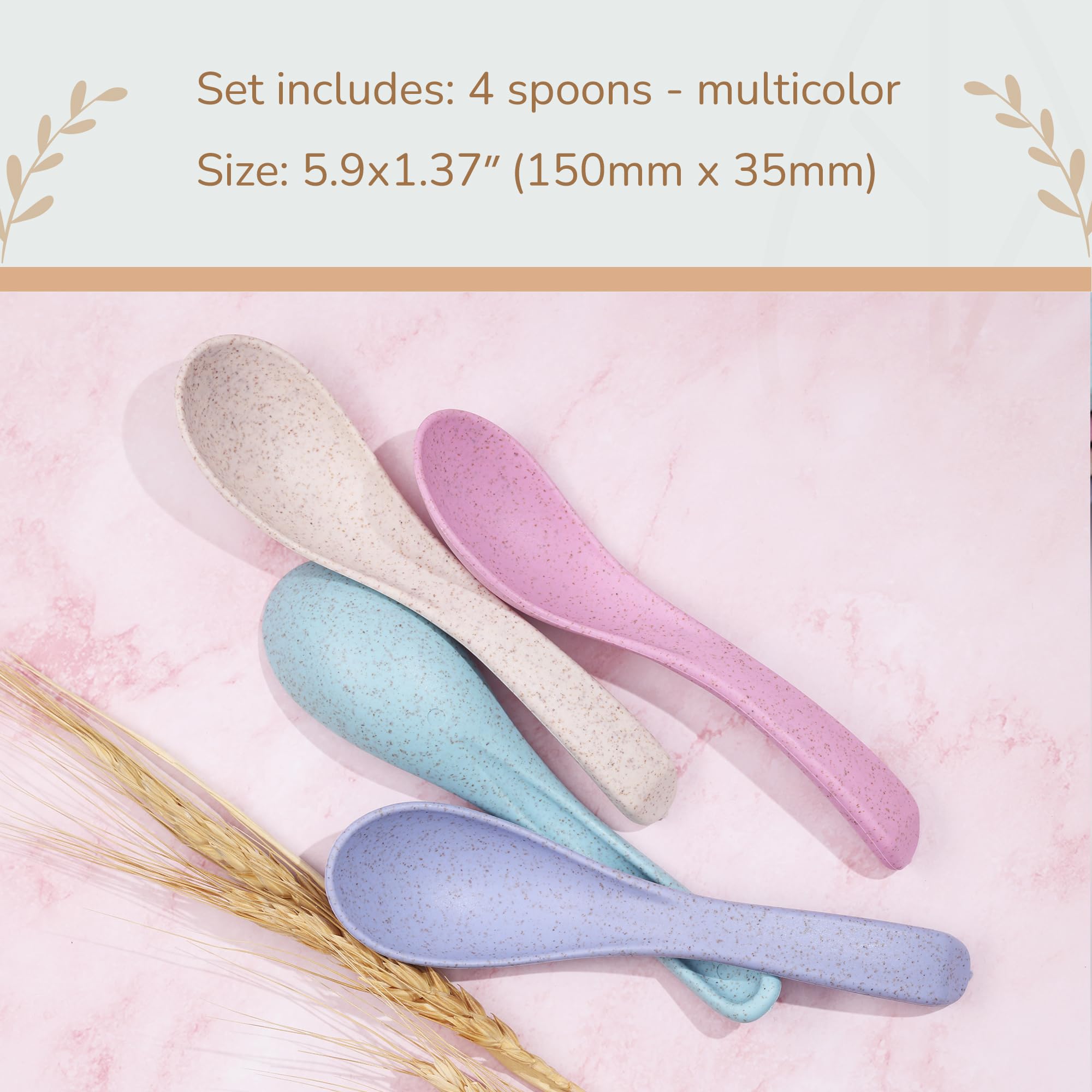 Rightitem spoons are durable, dishwasher- and microwave-safe