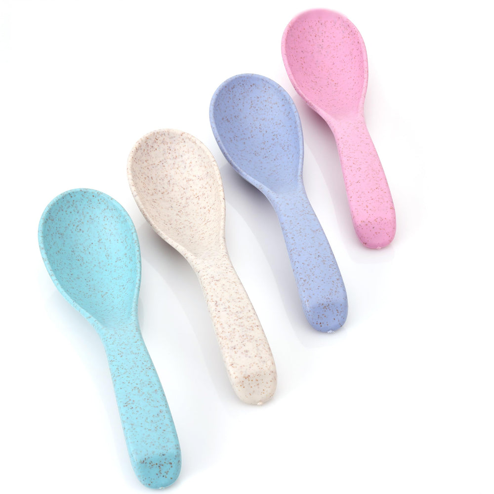 Rightitem Wheat Straw Spoons in lunchbox, ready for daily use