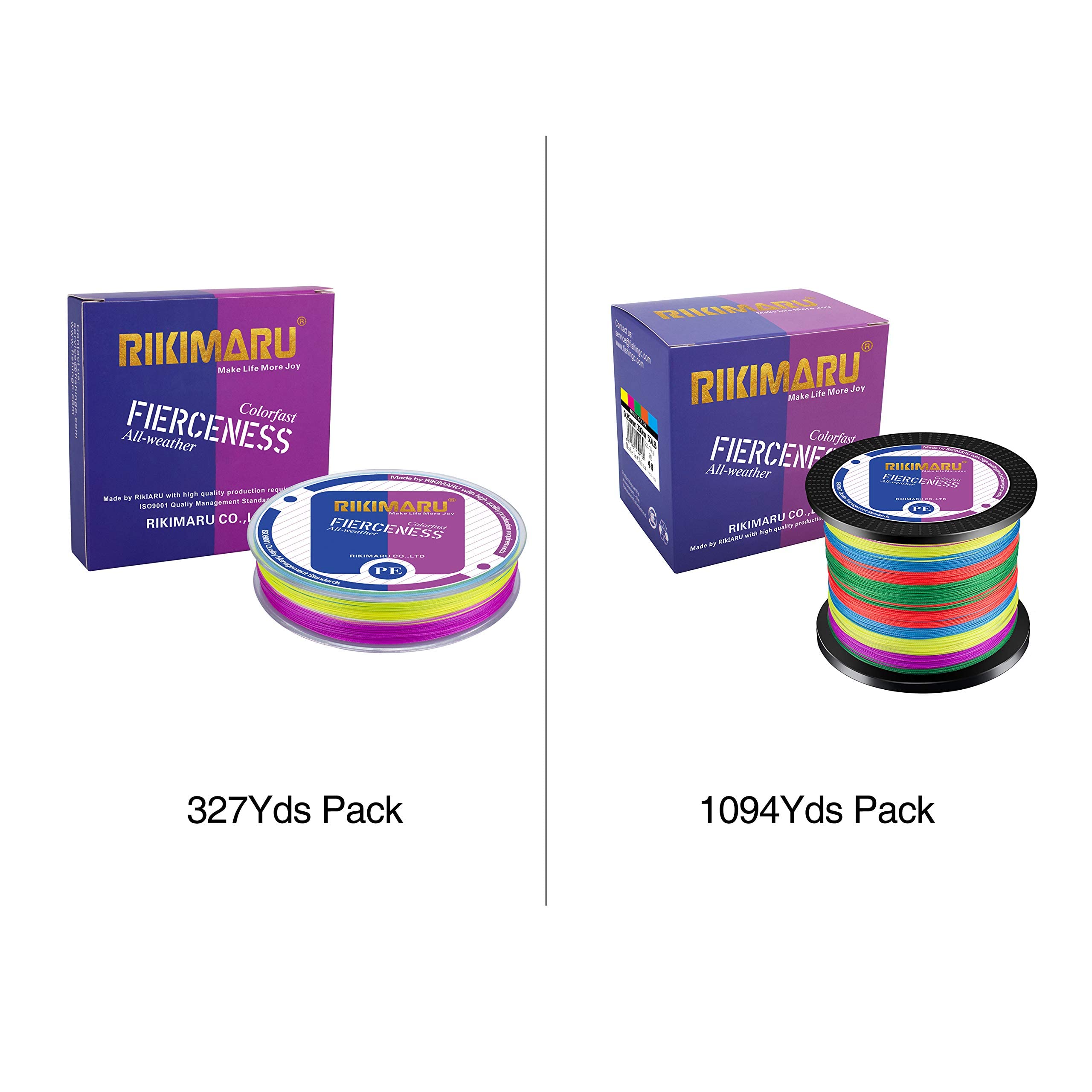 RIKIMARU braided line highlights zero stretch and smoother casting.