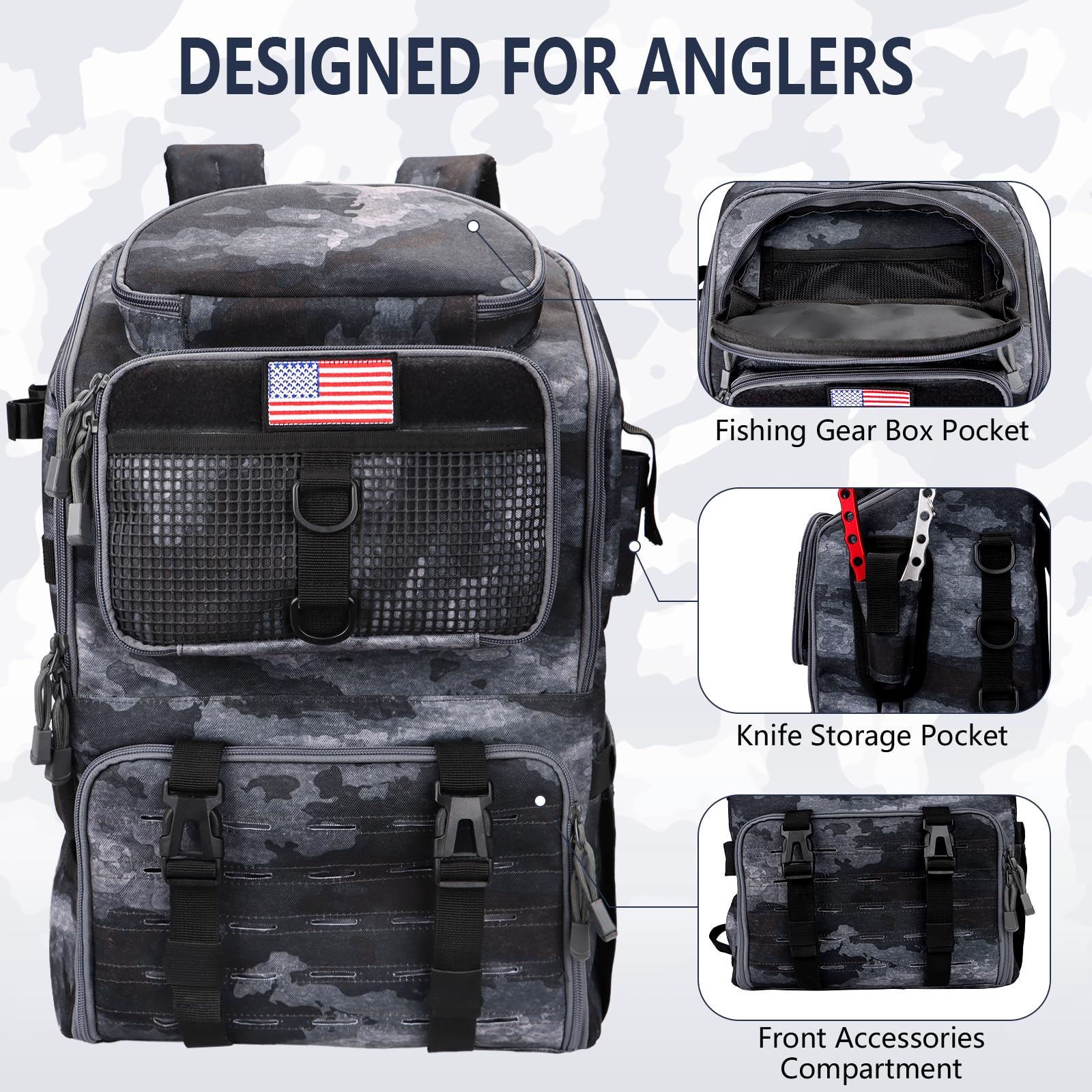 Rillrun rapid-access pockets keep tackle within reach on the water