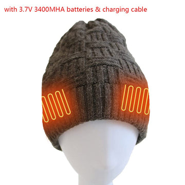 Riloer heated hat material close-up reveals water-absorbent fabric