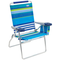 Rio Brands 17inch extended-height beach chair offers easy entry and all-day water-side comfort