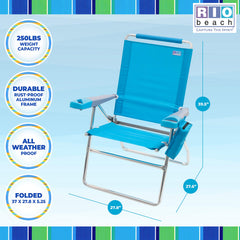 Rio Brands armrest with cell phone slot keeps essentials at hand.