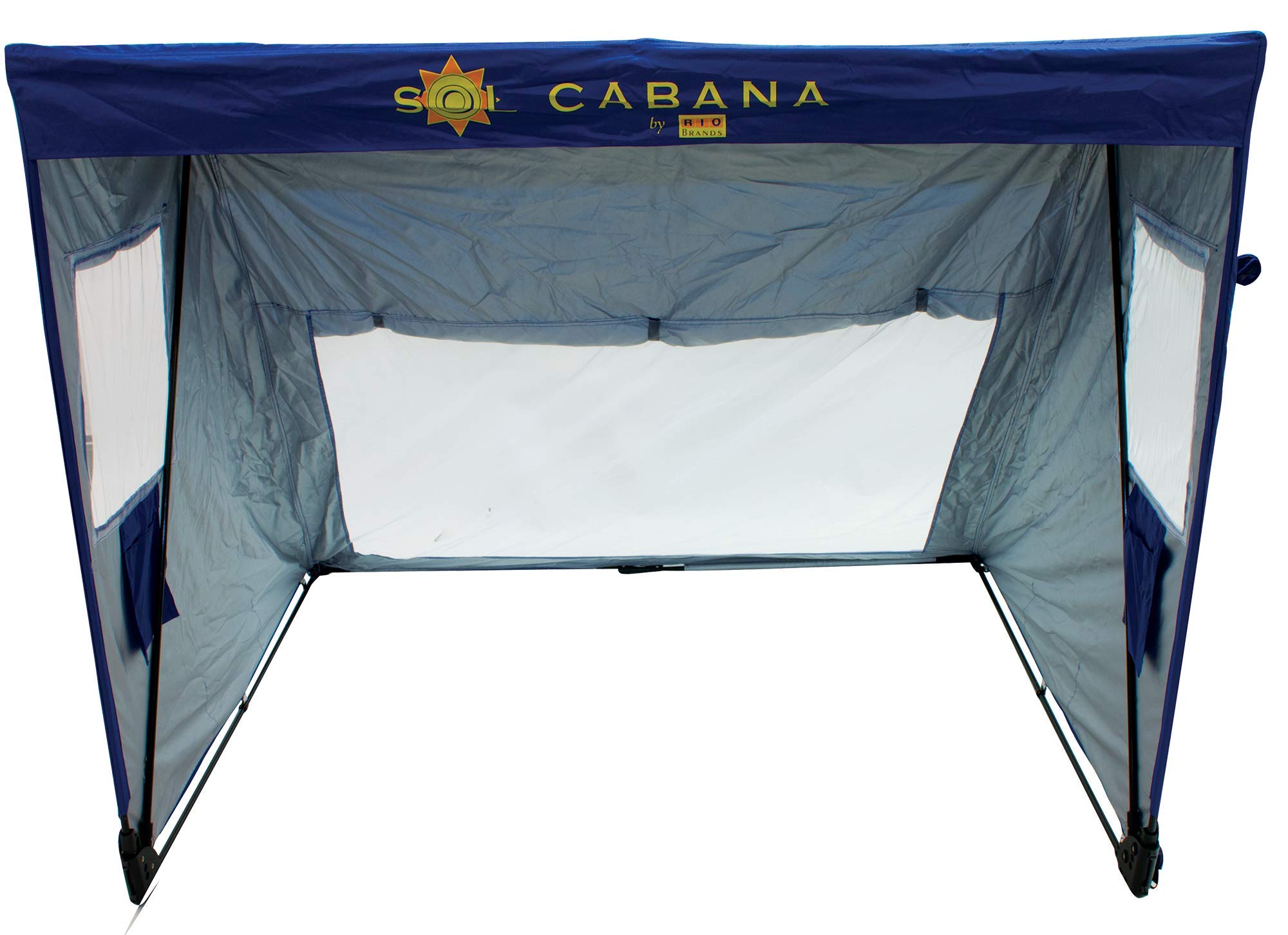 RIO Brands Beach Sol Cabana sand pockets secure the shade on sand