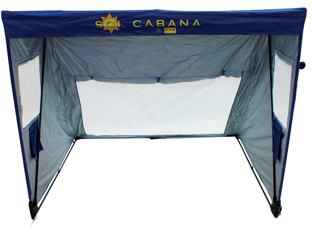 RIO Brands Beach Sol Cabana sand pockets secure the shade on sand