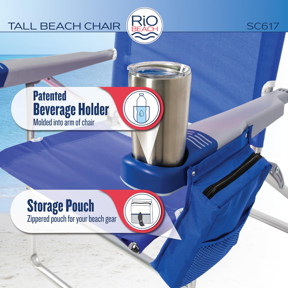 Rio Brands patented locking brackets add stability and prevent collapse