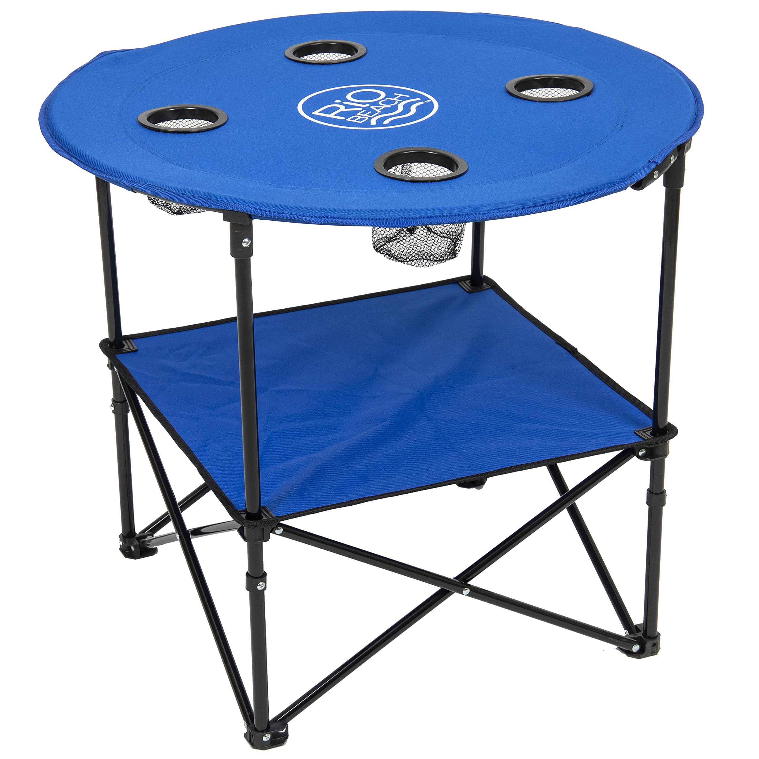 Rio Brands round table with tension frame for stable setup