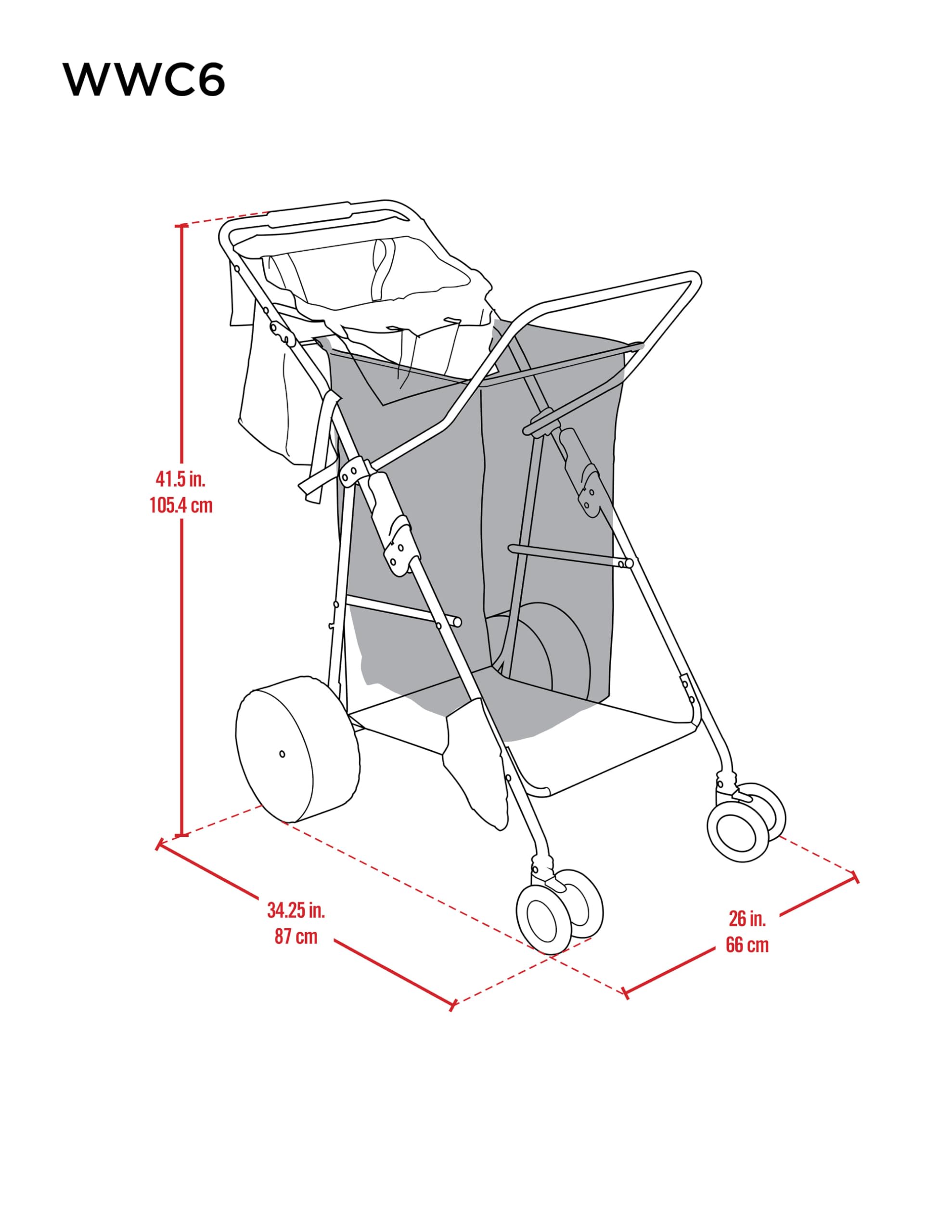 Removable tote with shoulder strap for on-the-go items