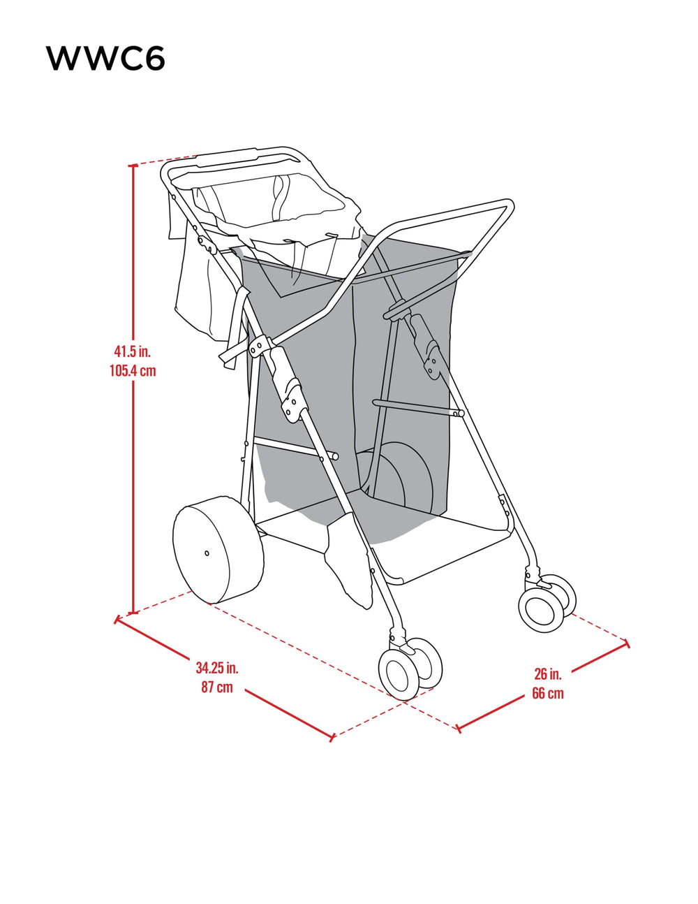 Removable tote with shoulder strap for on-the-go items
