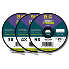 RIO Fluoroflex Strong Tippet 3-Pack 4X-5X spools