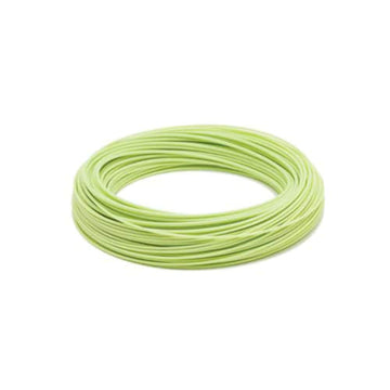 RIO Mainstream lemon-green color close-up for on-water visibility and tracking.