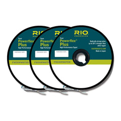 Close-up of RIO Powerflex Plus Tippet 3-Pack 4X-6X (Clear)