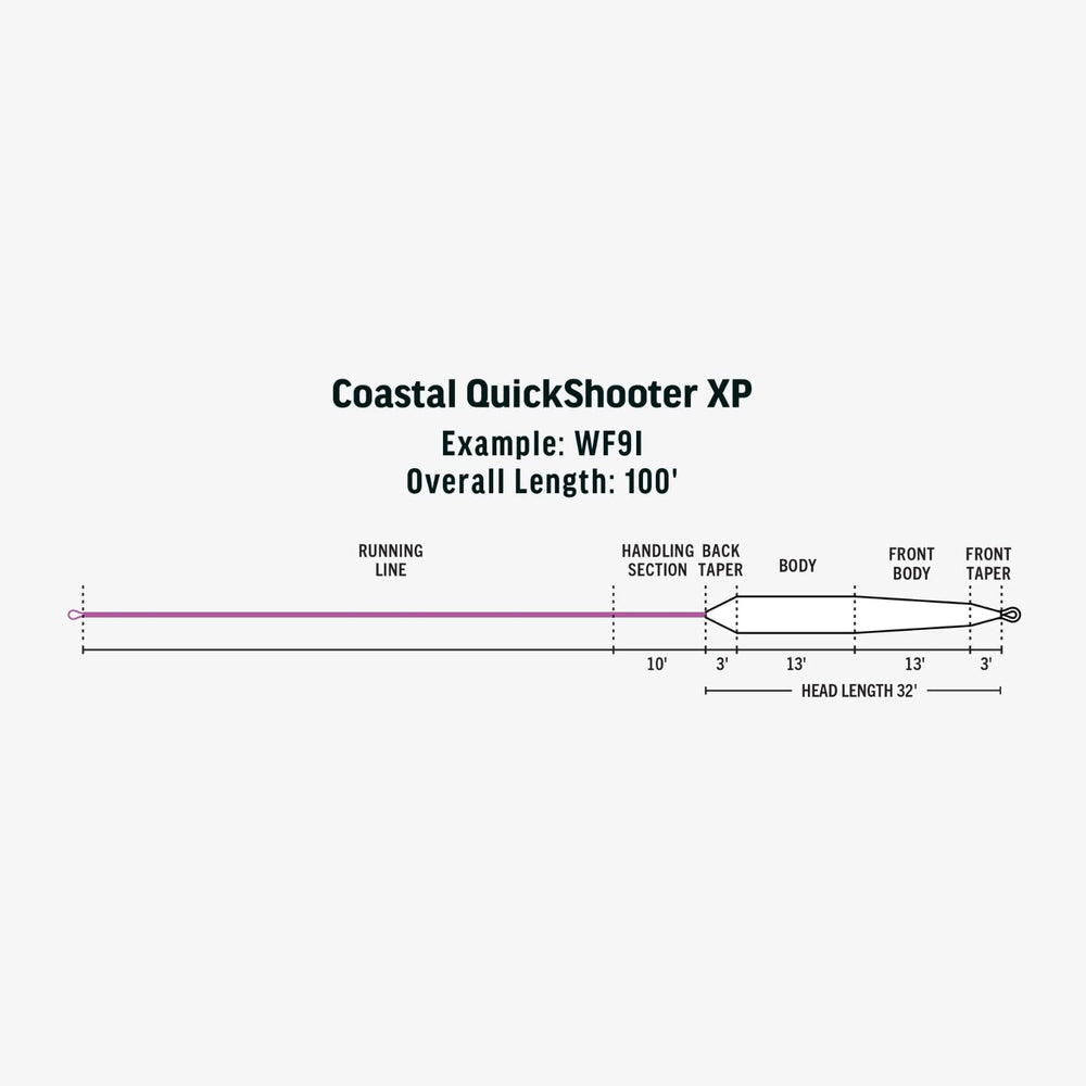 RIO Premier Coastal QuickShooter XP fly pattern compatibility for big baitfish patterns in surf.
