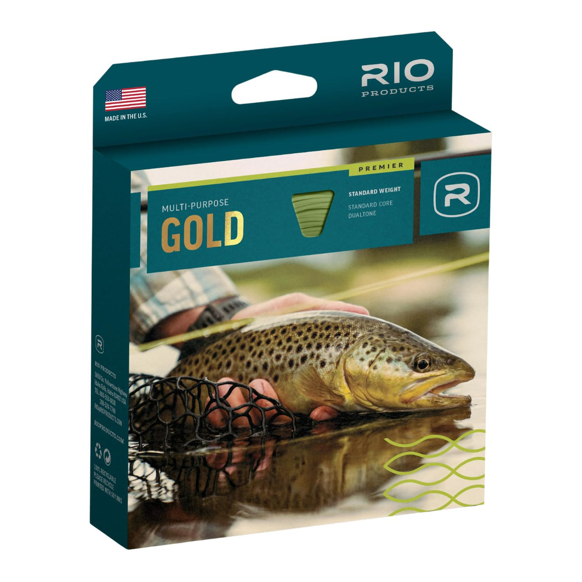 RIO Premier Gold line front-taper detail enabling precise fly presentation
