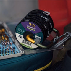 RIO PRODUCTS fluoroflex knot-twist close-up shows easy knot tying and secure seating.