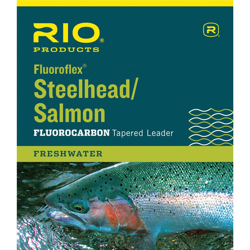 RIO PRODUCTS fly fishing steelhead leader in 9ft clear for near-invisible presentations
