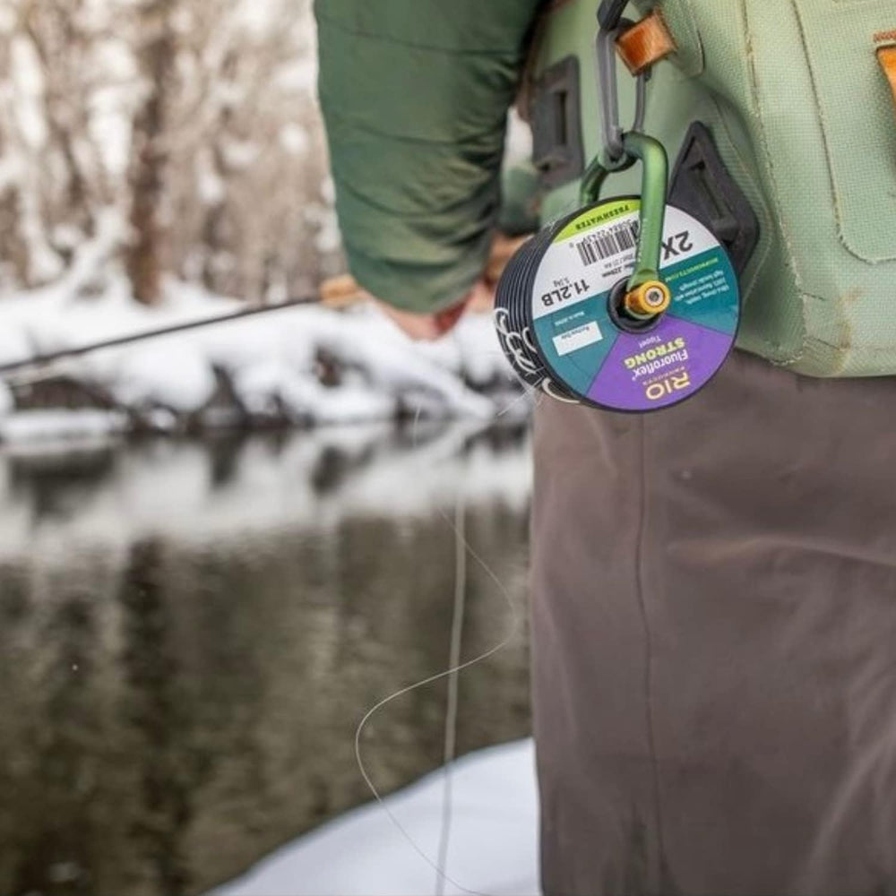 RIO PRODUCTS guide-spool 100-yards image indicates extended use for frequent anglers.