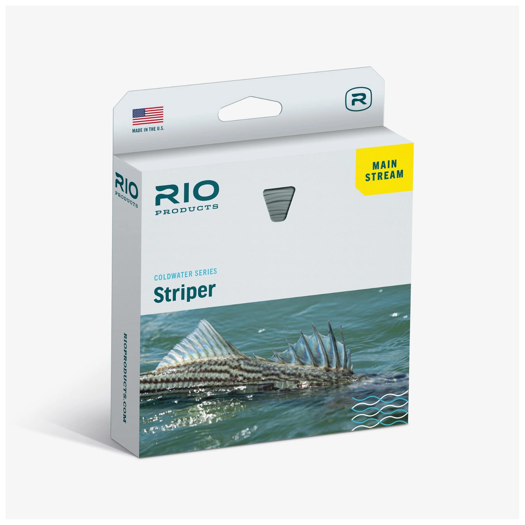 RIO Products Mainstream Striper line with welded loop for fast rigging.