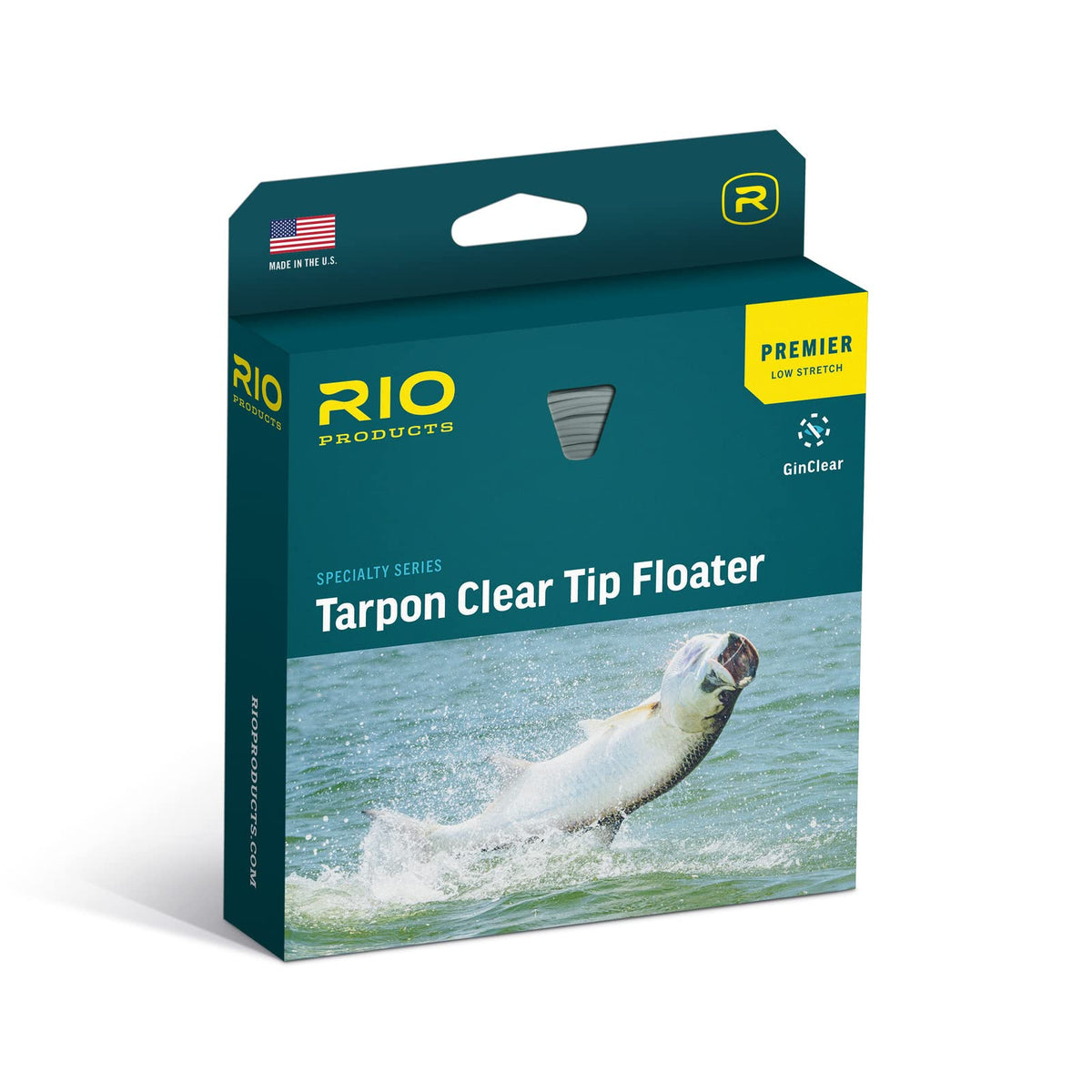 RIO Tarpon Clear Tip Floater saltwater fly line on reel