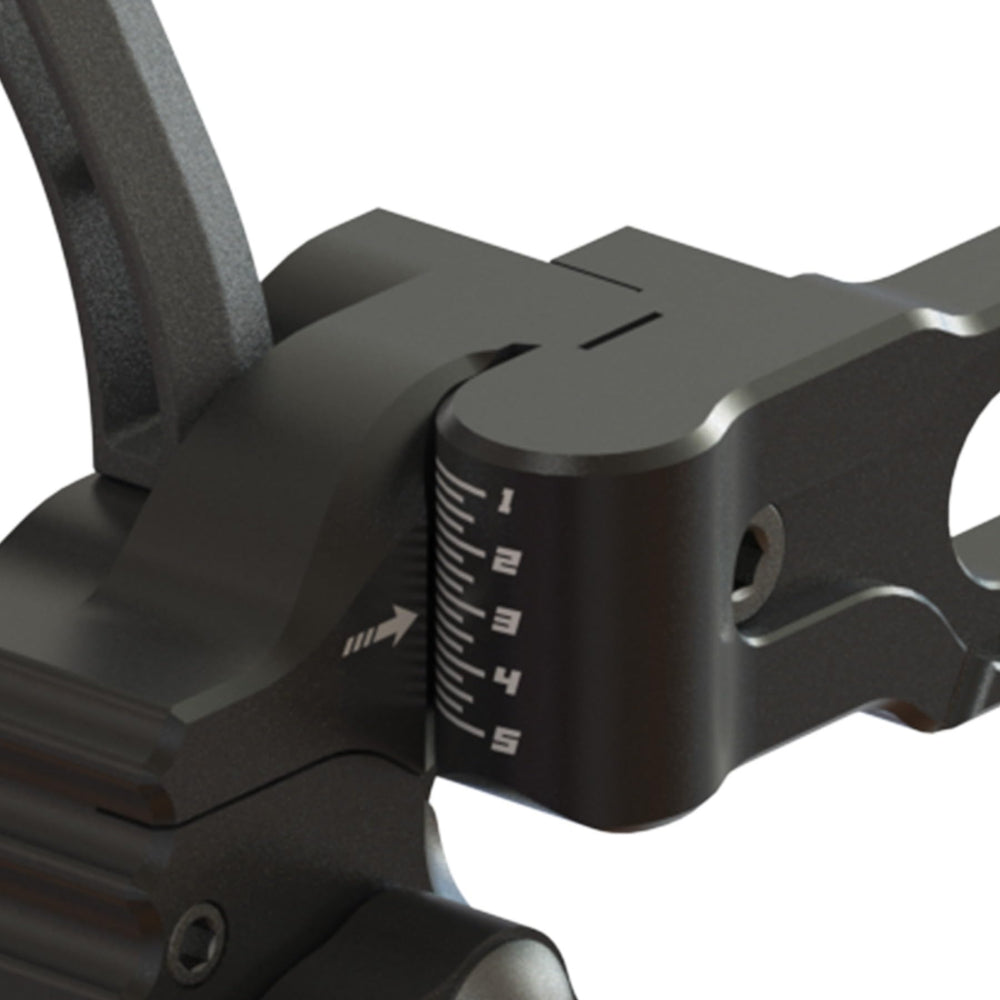 Ripcord RAK laser-etched indicator marks aid precise windage and elevation adjustments.