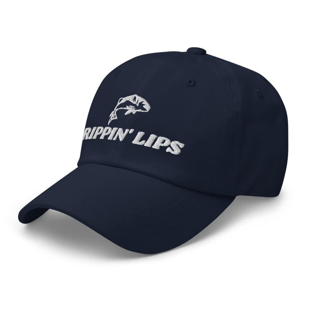 Rippin Lips low-profile cap front view shields eyes while casting