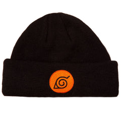 Ripple Junction Naruto trawler beanie with Leaf Village patch for cozy warmth and casual street style.