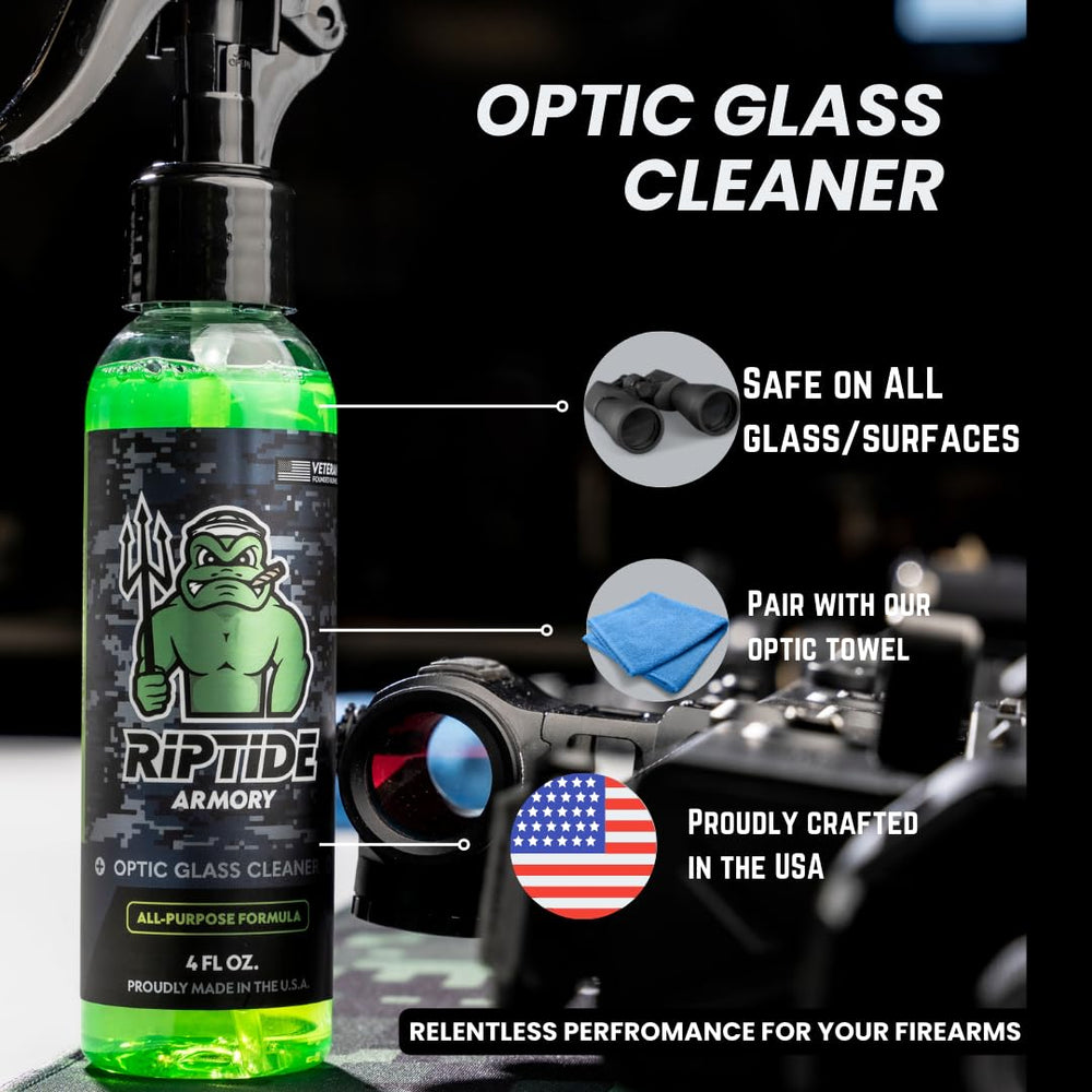 Riptide Armory precision cloth for lint-free polishing.