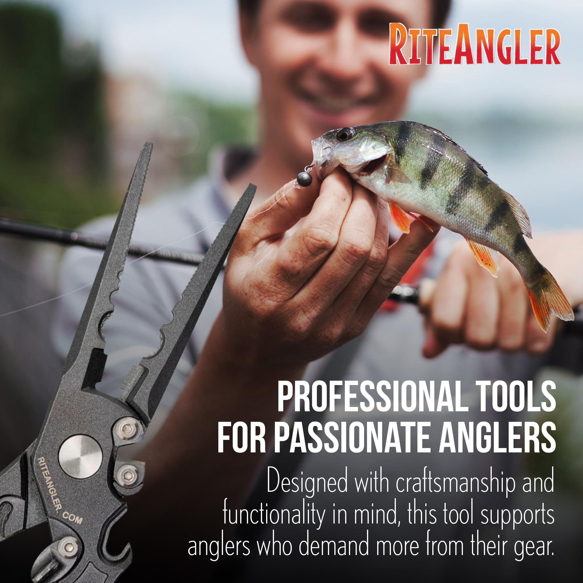 Rite Angler Charlie's Worms pliers aluminum handles reduce fatigue on long days.