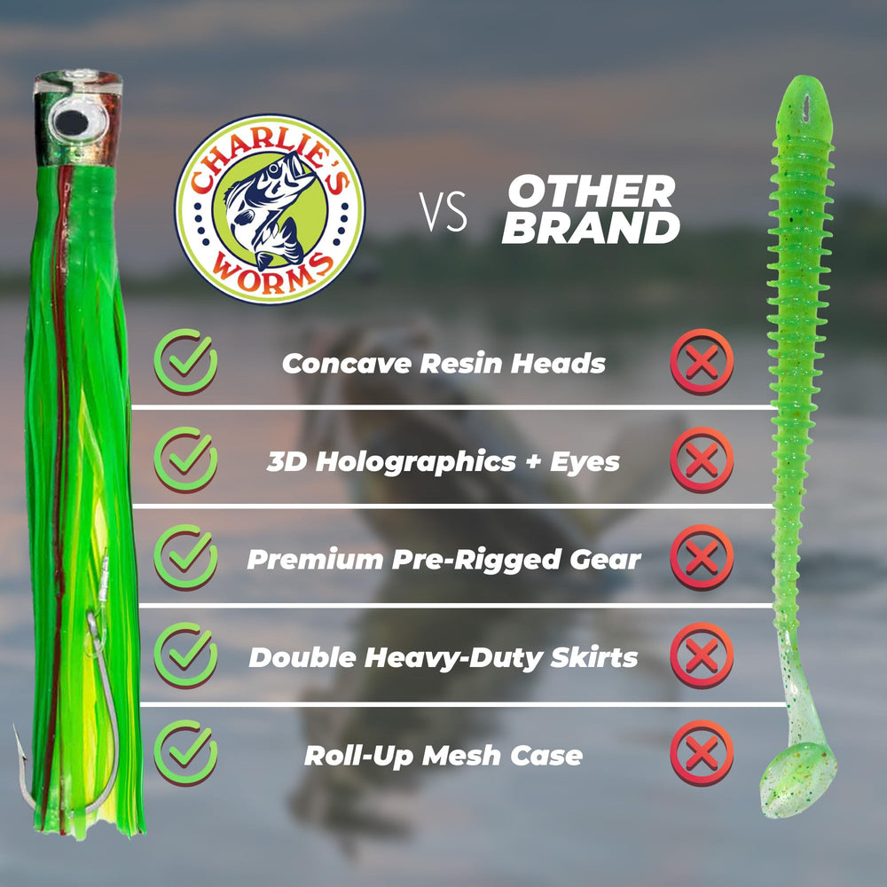 Rite Angler four-color offshore lure set for versatile trolling options