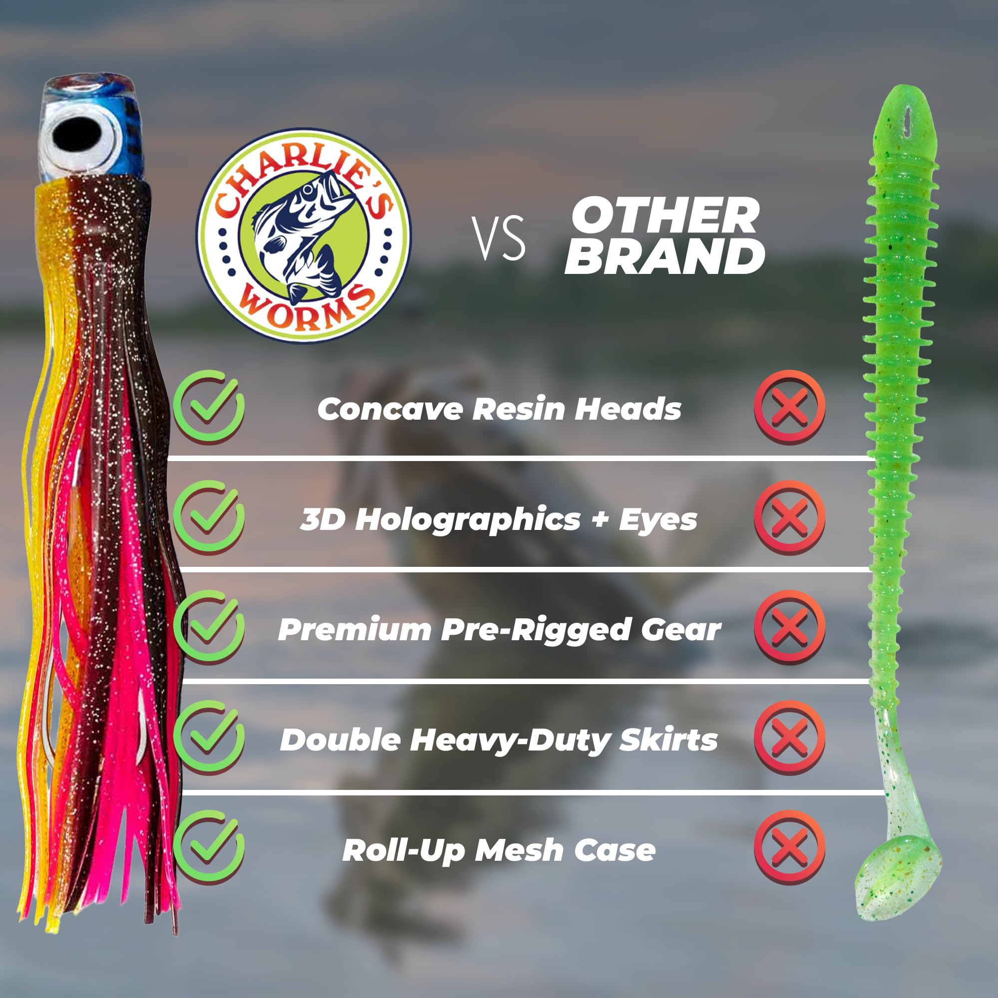 Rite Angler red case with 10-color set keeps lures organized