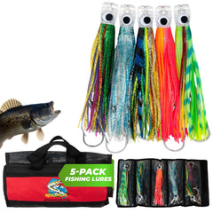Rite Angler saltwater lures with 11-inch chugger jet head for offshore big-game trolling