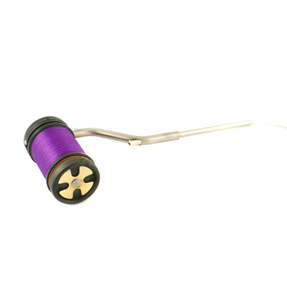 Close-up of adjustable tension on Merco Mag fly tying bobbin
