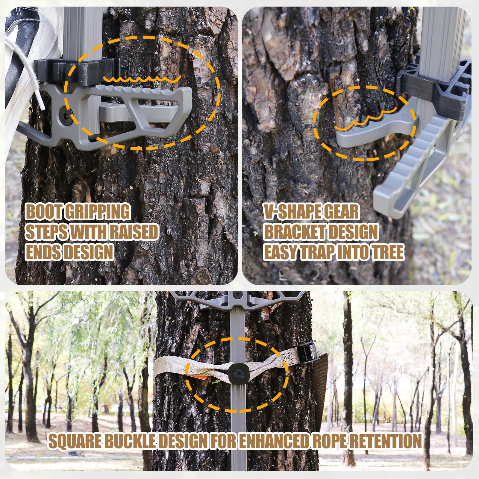 RiteAim climbing sticks sliding-lock-clips showcase silent transport and quick setup