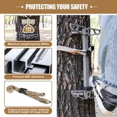 RiteAim climbing sticks slip-resistant-rungs ensure steadier footing in muddy conditions
