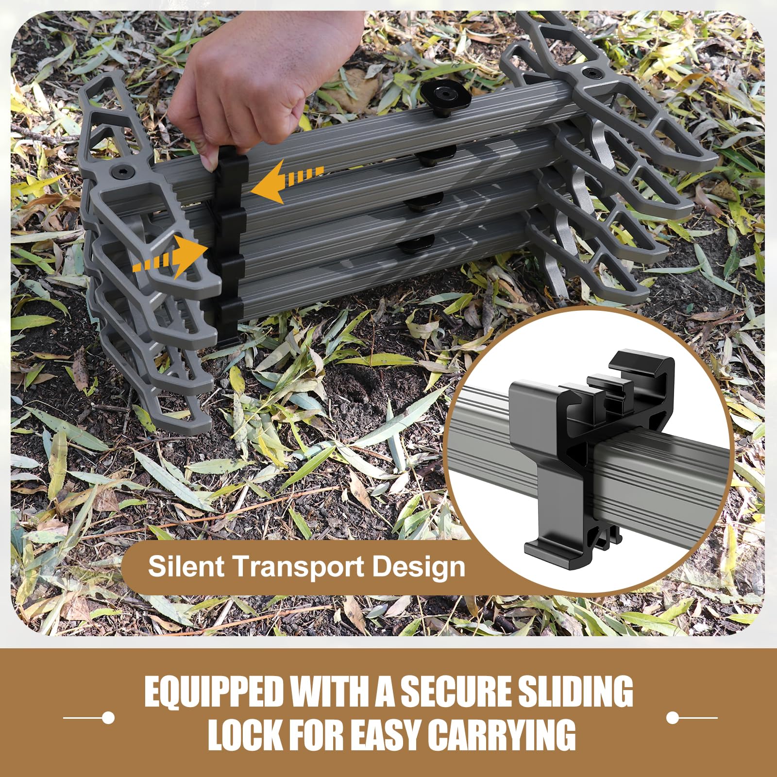 RiteAim climbing sticks tree-diameter-flexibility allows use on various trunks