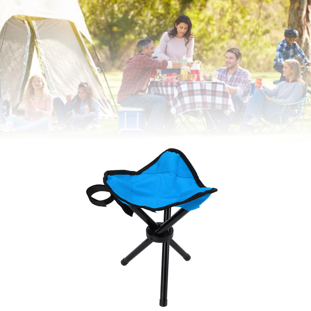 RiToEasysports camping tripod stool made with 600D Oxford fabric and steel tubing.
