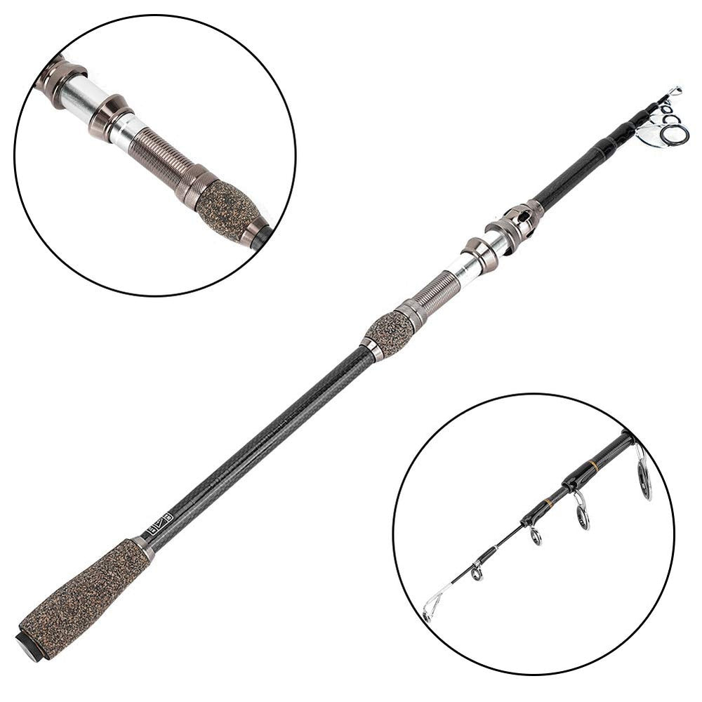 RiToEasysports stretchable rod extended from 1.8 to 2.7 meters.