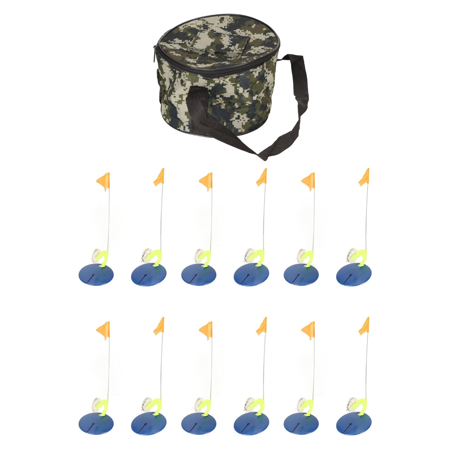 RiToEasysports 6-set tip-ups on ice for marking multiple spots.