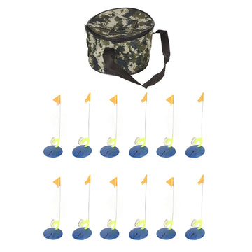 RiToEasysports 6-set tip-ups on ice for marking multiple spots.