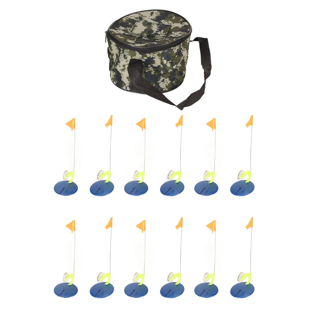RiToEasysports 6-set tip-ups on ice for marking multiple spots.