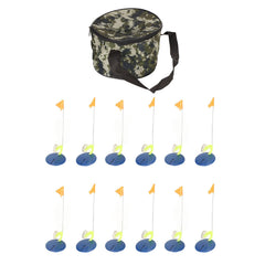 RiToEasysports 6-set tip-ups on ice for marking multiple spots.