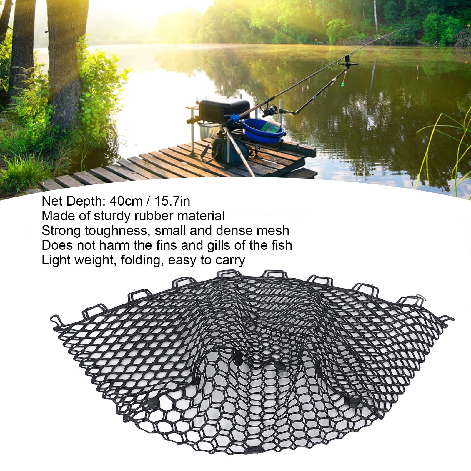 RiToEasysports dense mesh net; reduces escapes of small fish.