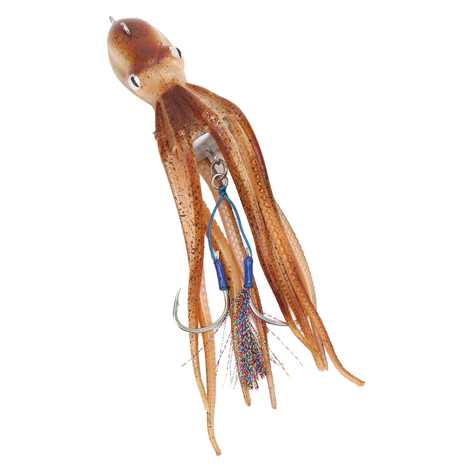 RiToEasysports octopus swimbait shows large eyes to attract predators at depth.