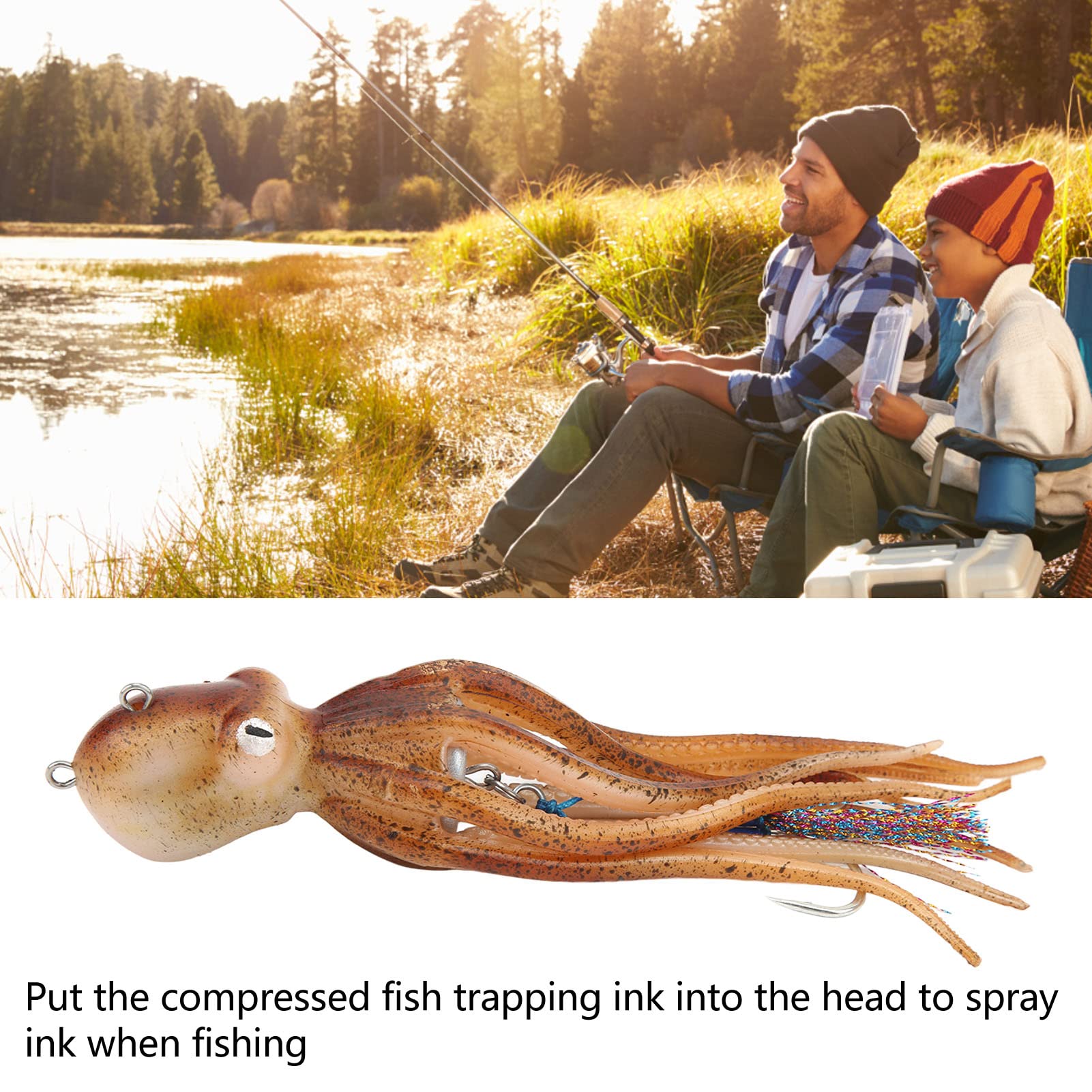 RiToEasysports octopus swimbait designed for long-lasting durability in saltwater fishing.