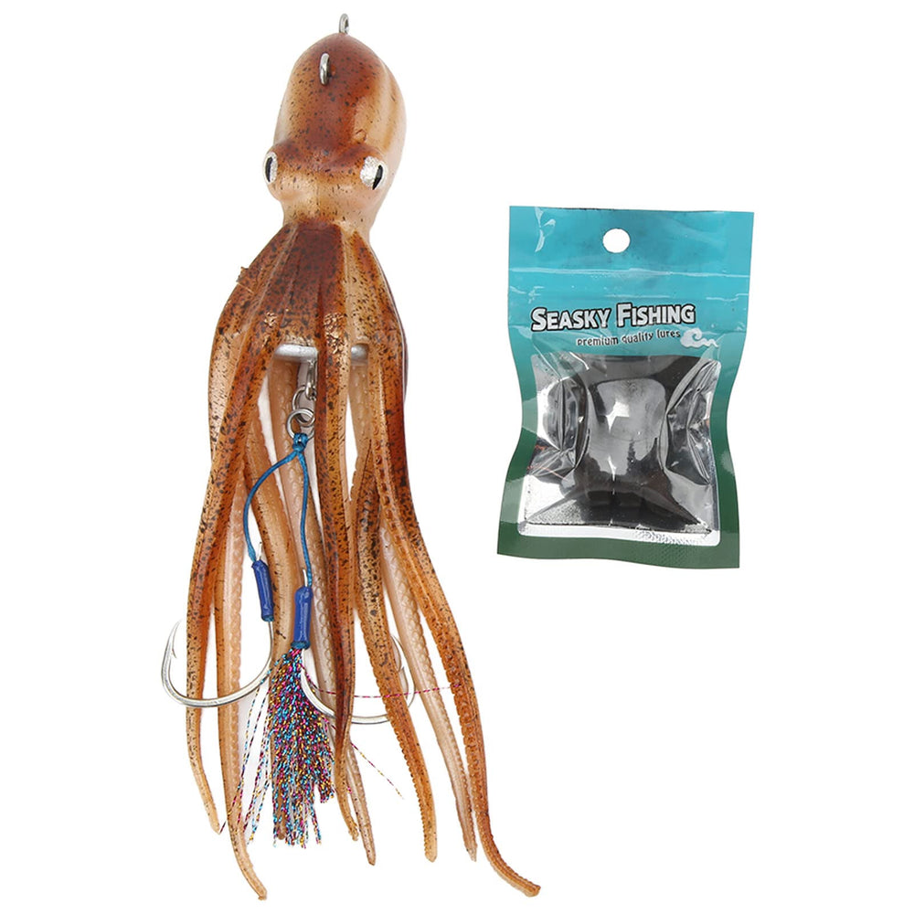 RiToEasysports octopus swimbait with concealed hook for stealthy bites in saltwater.